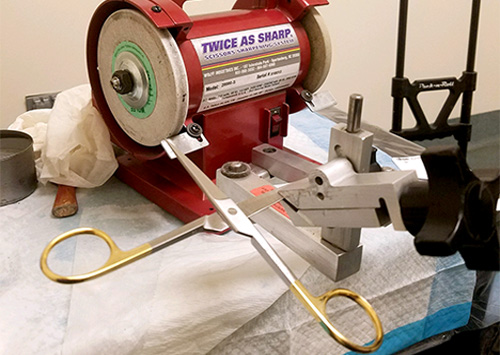 surgical instrument sharpening